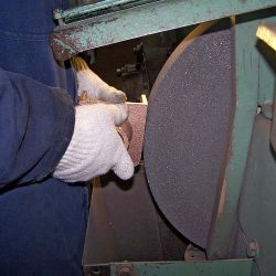 Grinder – castings are ground and shotblasted ready for machining 
